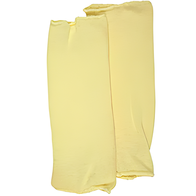 Kelvar Cut Resistant Sleeve, Single Ply, 10", ASTM ANSI Level A2, Yellow
