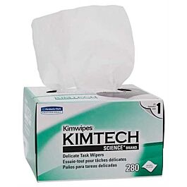 Kimtech 34120 Science Kimwipes Delicate Task Wipes, White, 286 Sheets / Box- 30 Boxes / Case