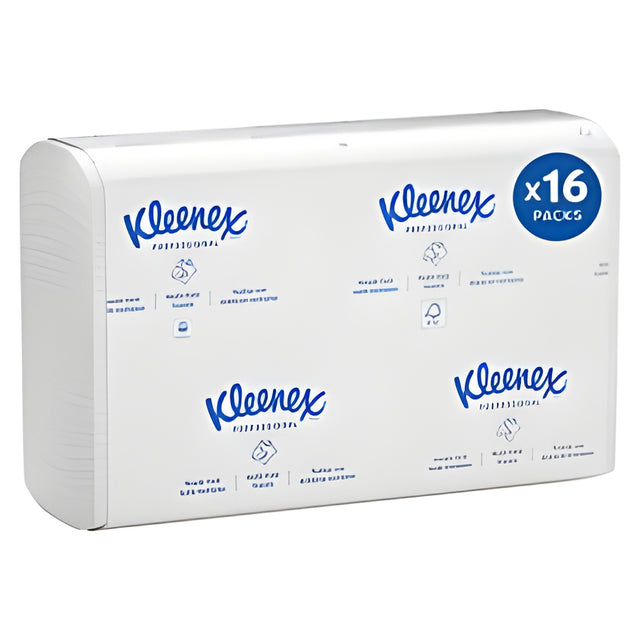 Kleenex Folded Hand Paper Towels, Multifold, White- 150 Sht x 16 Pack / Case