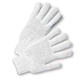 Knitted Gloves,Bleached White, Large- 12 Pr / Bag