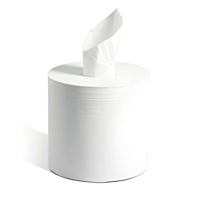 Kruber Metro Center Pull Paper Towel, 2 Ply, White, 600 Sheets- 6 Rolls / Case