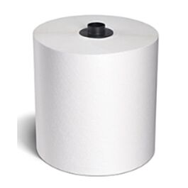 Kruger 01959 White Swan Long Roll Towel, White, 8" x 800'- 6 Rolls / Case