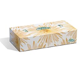 Kruger 08301 White Swan Facial Tissue, 2 Ply, White, 100 Sheets / Box- 30 Boxes / Case