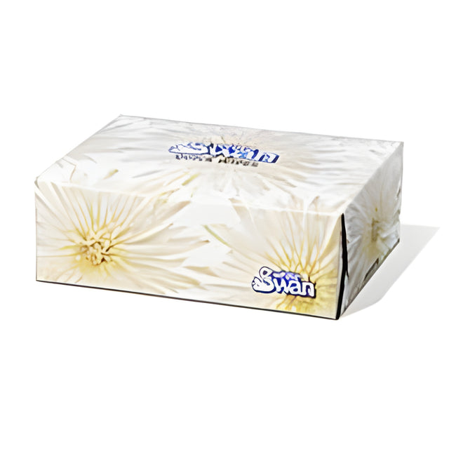 Kruger 08500 White Swan Quick-Wipes Facial Tissue, 2 Ply, White, 80 Sheets / Box- 135 Boxes / Case