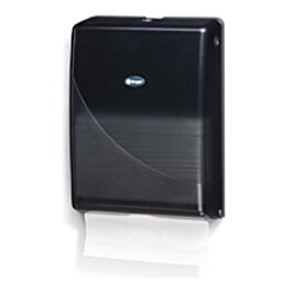 Kruger NOIR Folded Towel Dispenser, Black- 1 Each