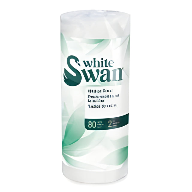Kruger White Swan Professional Towel- 80 Sheets x 30 Rolls / Case