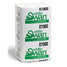 Kruger White Swan Single Fold PaperTowels, White- 250 Sheets x 16 Packs/ Case