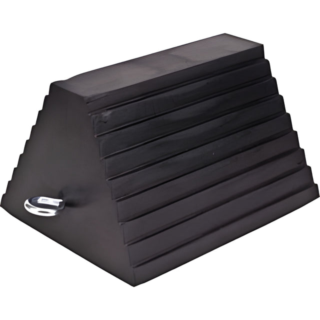 Laminated Rubber Wheel Chock, 8"W x 8"H x 8"D – 1 Ea