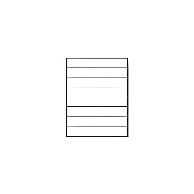 Laser Printer Label Sheets, 1.375" x 8.5"- 8 Labels/ Sheet x 100 Sheets