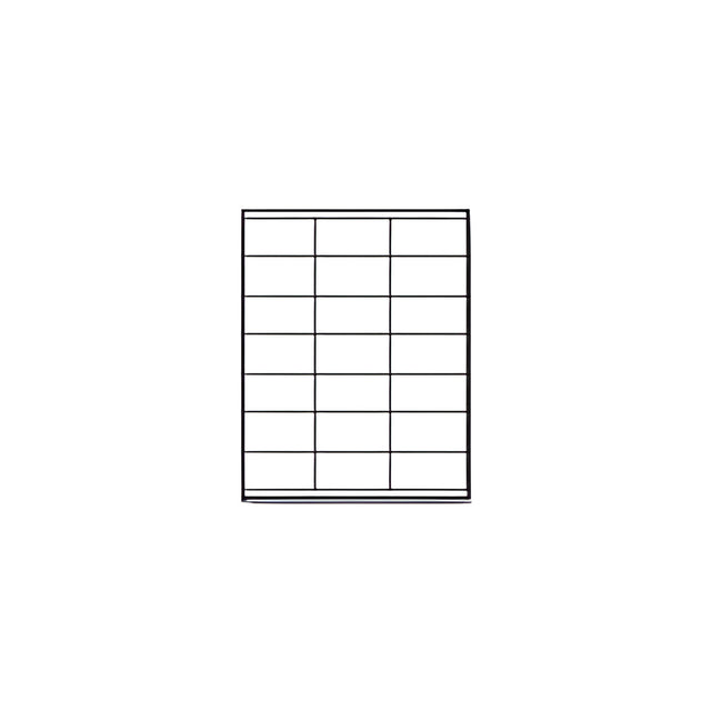 Laser Printer Label Sheets, 1.5" x 2.83"- 21 Labels/ Sheet x 100 Sheets