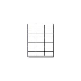 Laser Printer Label Sheets, 1.5" x 2.83"- 21 Labels/ Sheet x 100 Sheets
