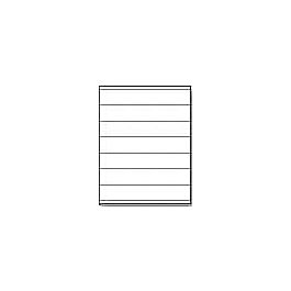 Laser Printer Label Sheets, 1.5" x 8.5"- 7 Labels/ Sheet x 100 Sheets