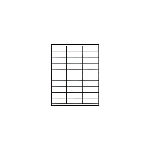 Laser Printer Label Sheets, 1" x 2.83"- 30 Labels/ Sheet x 100 Sheets