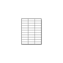 Laser Printer Label Sheets, 1" x 2.83"- 33 Labels / Sheet x 100 Sheets (3300 Labels / Pack)