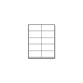 Laser Printer Label Sheets, 2.125" x 4.25"- 10 Labels/ Sheet x 100 Sheets