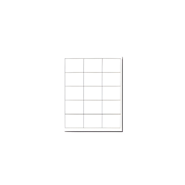 Laser Printer Label Sheets, 2.288" x 2"- 15 Labels/ Sheet x 100 Sheets