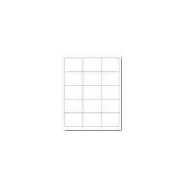 Laser Printer Label Sheets, 2.288" x 2"- 15 Labels/ Sheet x 100 Sheets