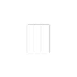 Laser Printer Label Sheets, 2.5" x 10"- 3 Labels/ Sheet x 100 Sheets
