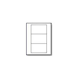 Laser Printer Label Sheets, 3.3125" x 5.5"- 3 Labels/ Sheet x 100 Sheets