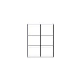 Laser Printer Label Sheets, 3.5" x 4.25"- 6 Labels/ Sheet x 100 Sheets