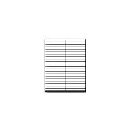 Laser Printer Label Sheets, 4.25" x 0.5"- 42 Labels/ Sheet x 100 Sheets