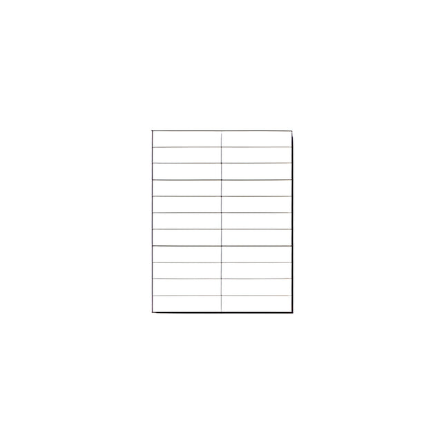 Laser Printer Label Sheets, 4.25" x 1"- 22 Labels/ Sheet x 100 Sheets