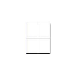 Laser Printer Label Sheets, 5.5" x 4.25"- 4 Labels/ Sheet x 100 Sheets