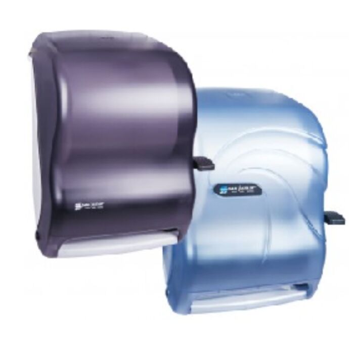 Lever Roll Towel Dispenser, Smoke- 1 Ea