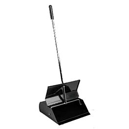 Lobby Dust Pan w Handle, Metal- 1 Ea