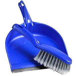 Lobby Dust Pan with Handle, Plastic - 1 Ea