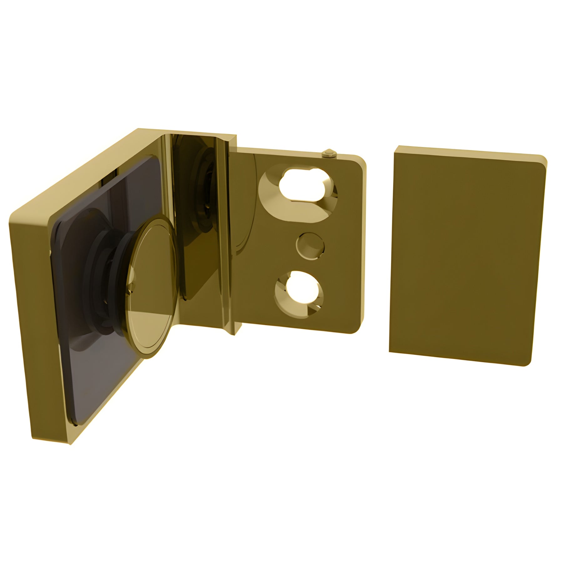 CRL Satin Brass Lugano Series Wall Mount Bracket