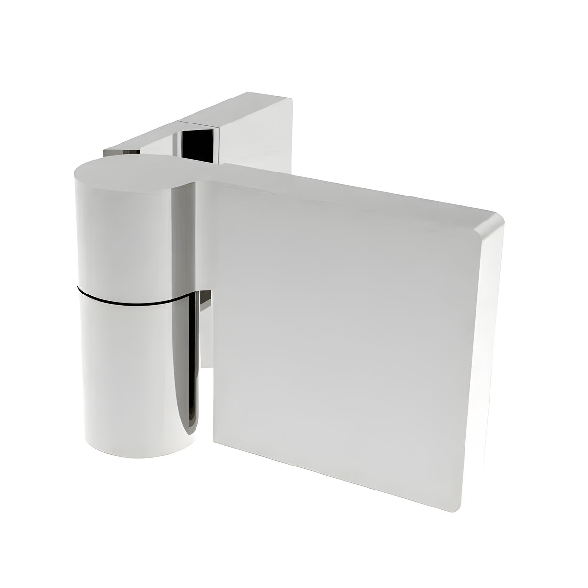 CRL Polished Chrome Lugano Series Wall Mount Outswing Hinge - For Right Hand Door