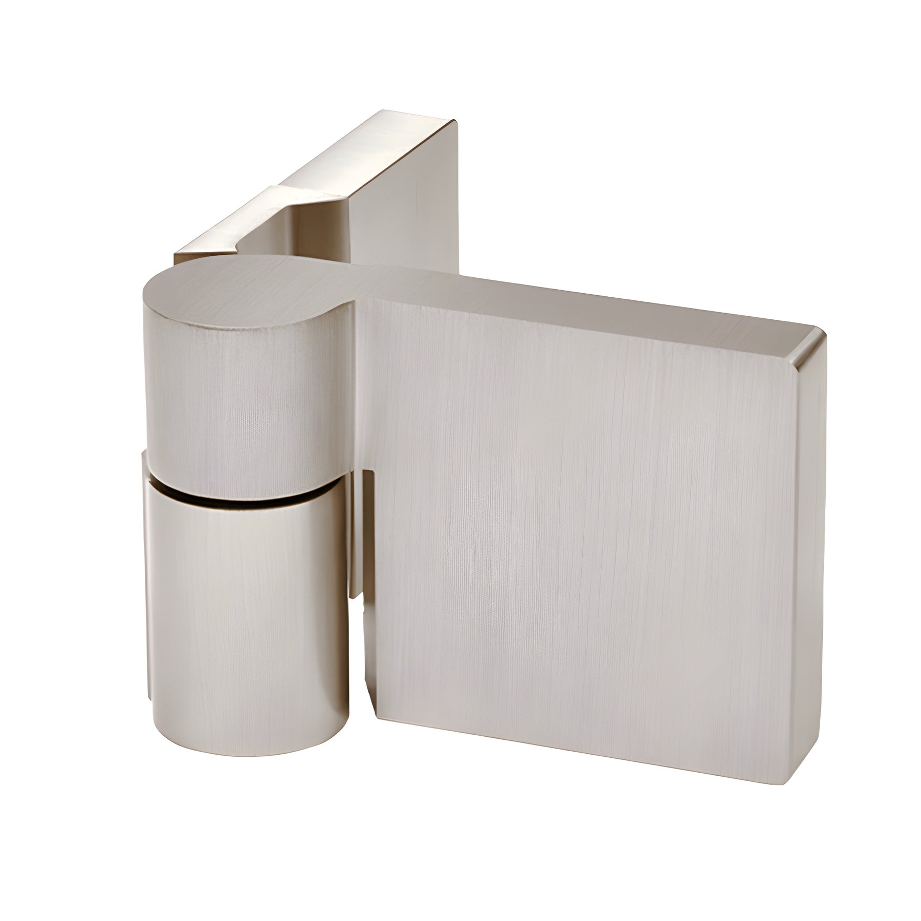 CRL Brushed Nickel Lugano Series Wall Mount Outswing Hinge - For Right Hand Door