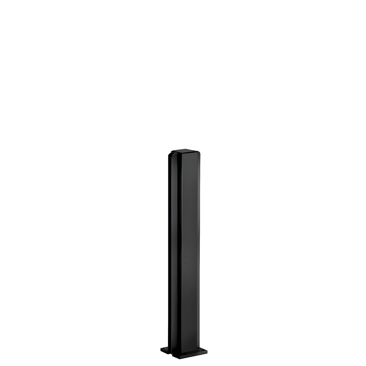 CRL Matte Black 12" Center Design Series Partition Post