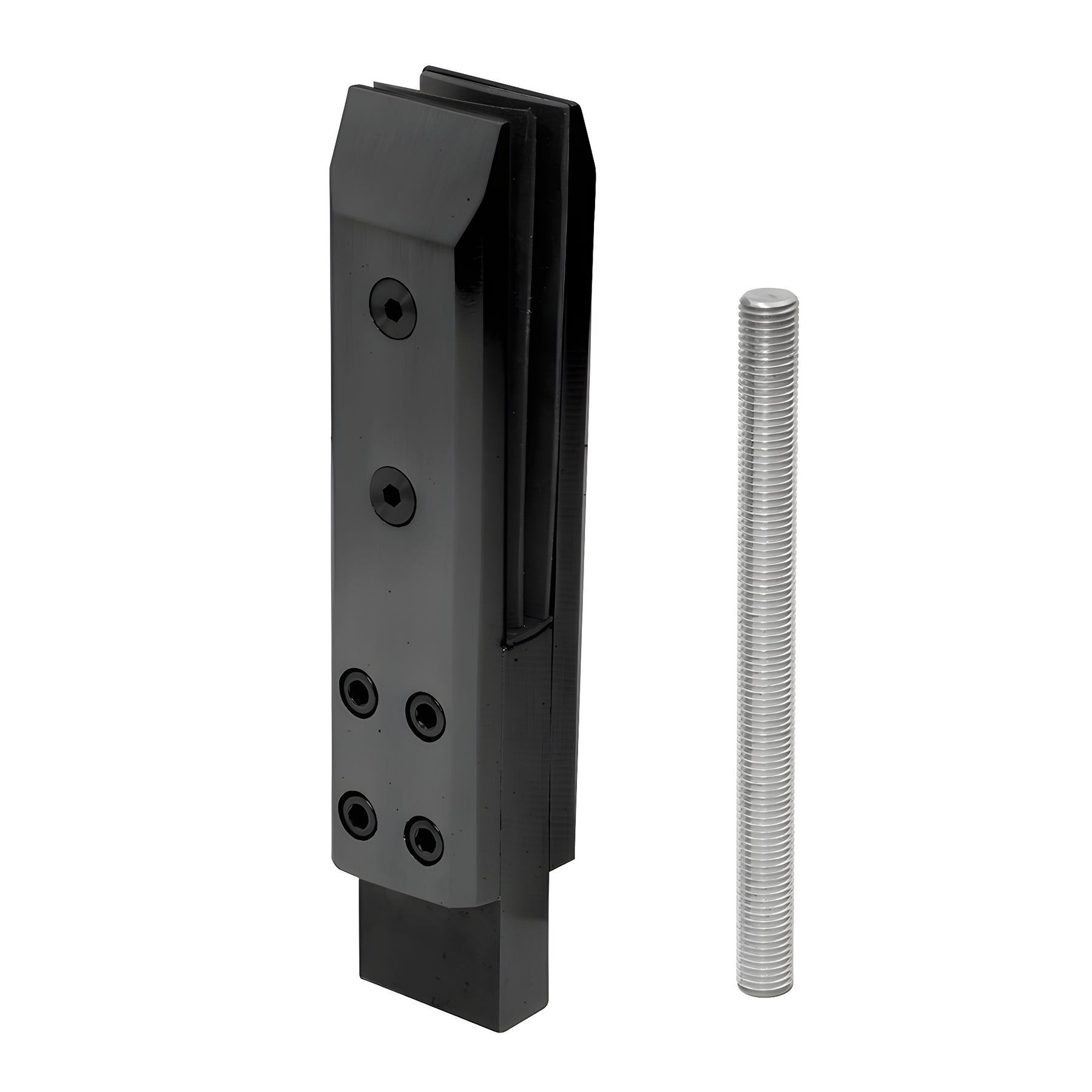 CRL Matte Black Three-Piece Core Mount Frameless Windscreen Clamp
