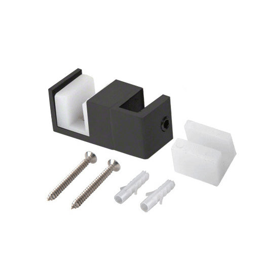 CRL Matte Black Deluxe 180-Degree Serenity Series Sliding Shower Door System – Frameless, Modern Bathroom Hardware
