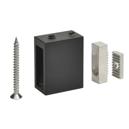 CRL Matte Black Deluxe 180-Degree Serenity Series Sliding Shower Door System – Frameless, Modern Bathroom Hardware
