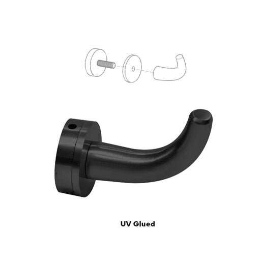 CRL Matte Black Designer Robe Hook