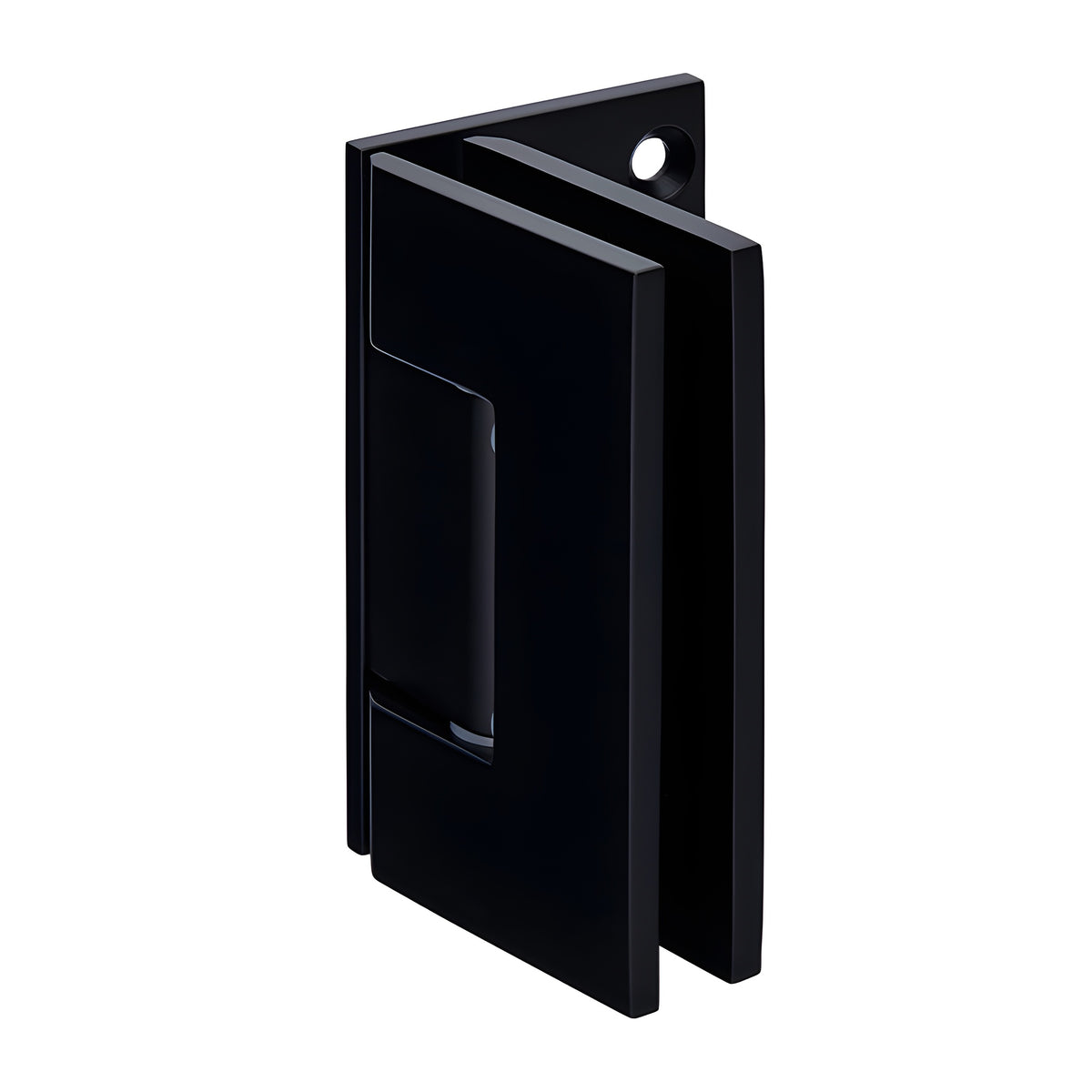 CRL Matte Black Geneva 544 Series Wall Mount Offset Back Plate Hinge