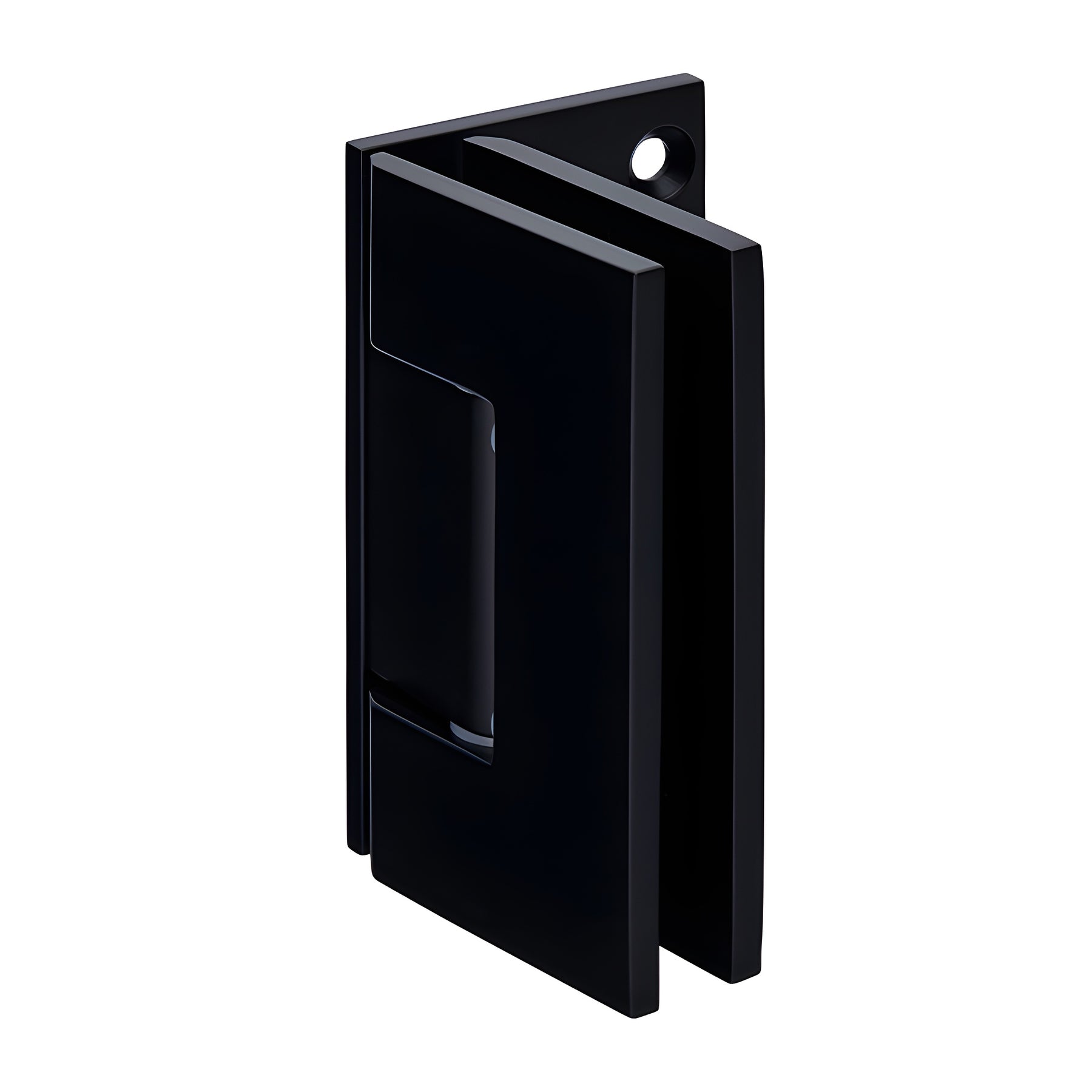 CRL Matte Black Geneva 544 Series Wall Mount Offset Back Plate Hinge