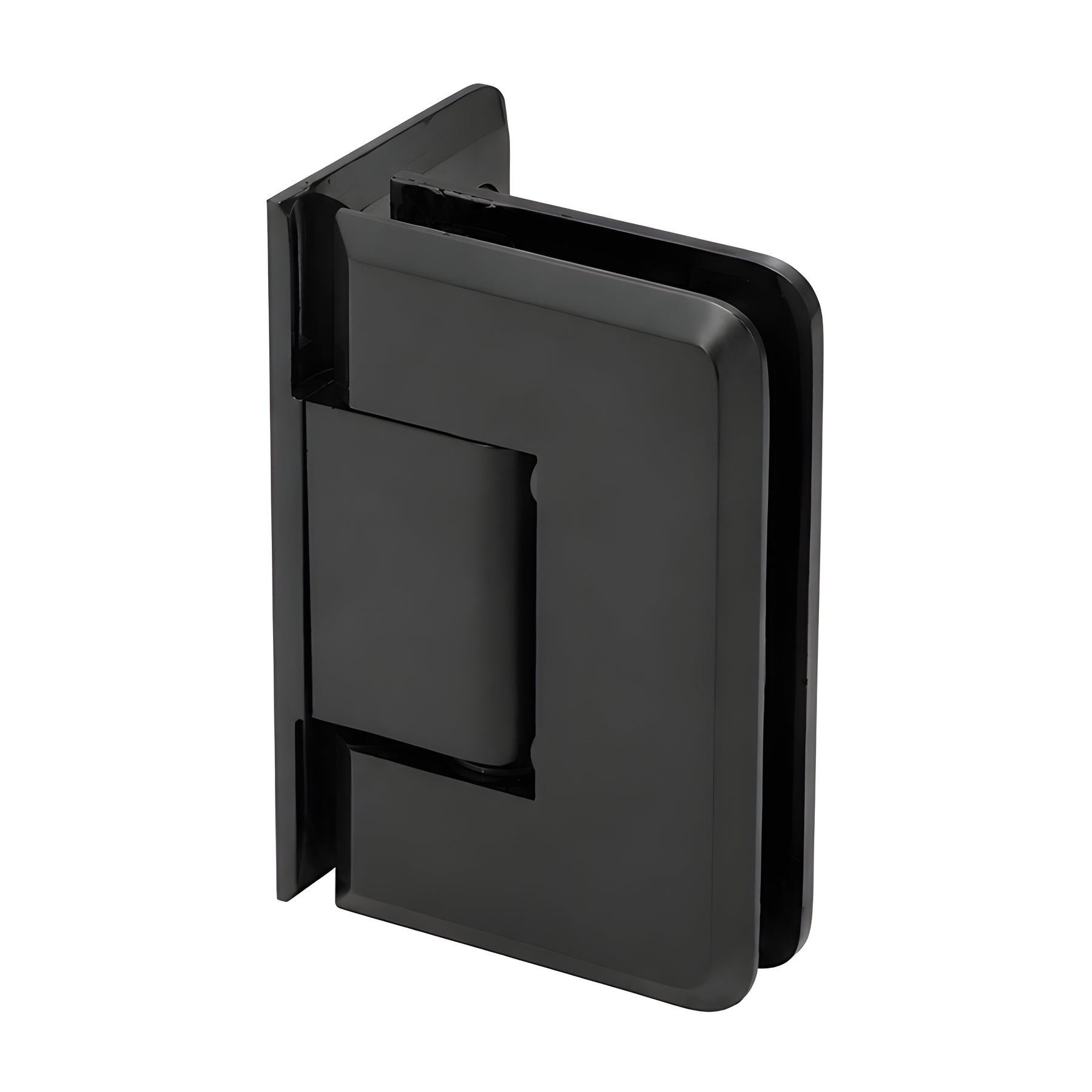 CRL Matte Black Pinnacle 044 Series Wall Mount Offset Back Plate Hinge