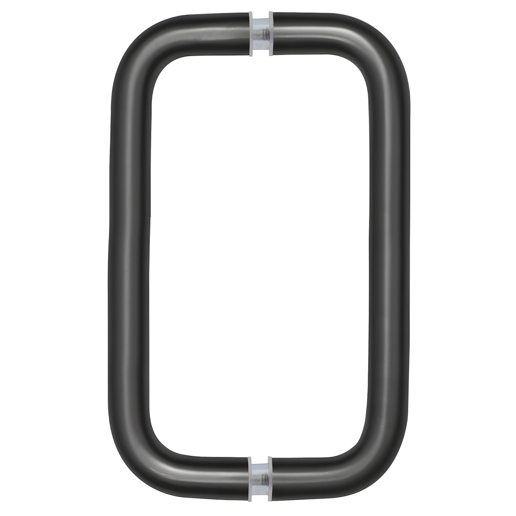 CRL Matte Black 8" Back-to-Back Solid 3/4" Diameter Pull Handles Without Metal Washers