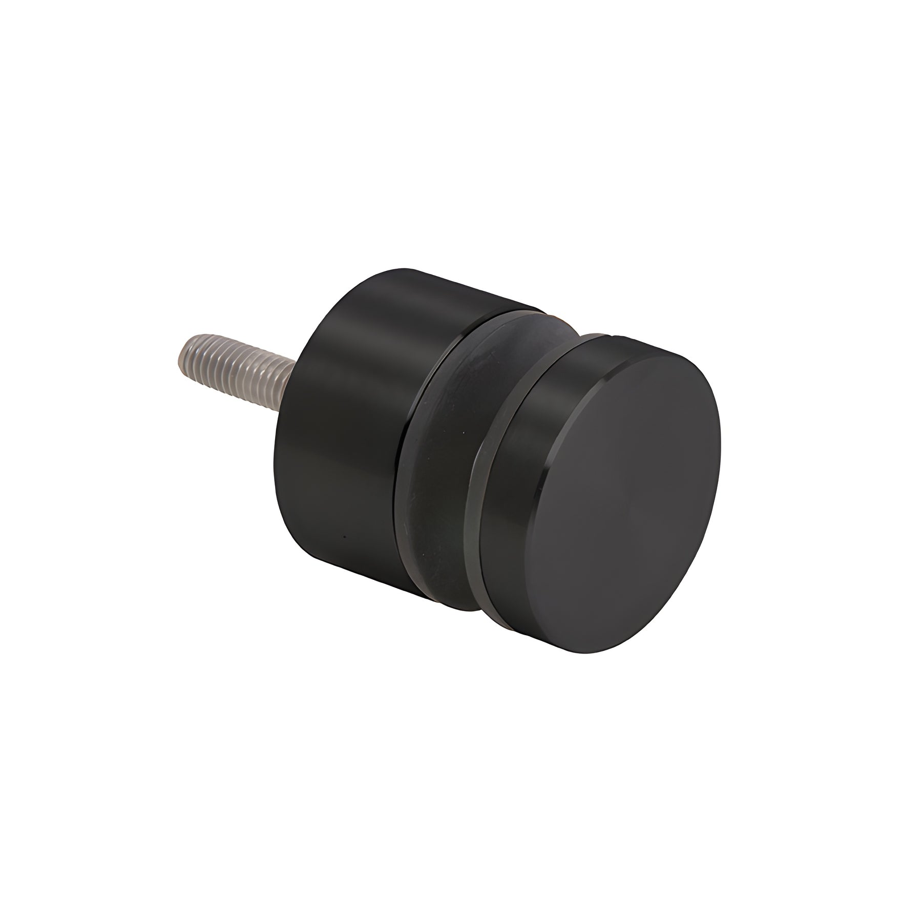 CRL 316 Matte Black Glass Rail Standoff Base and Cap - 1" Projection