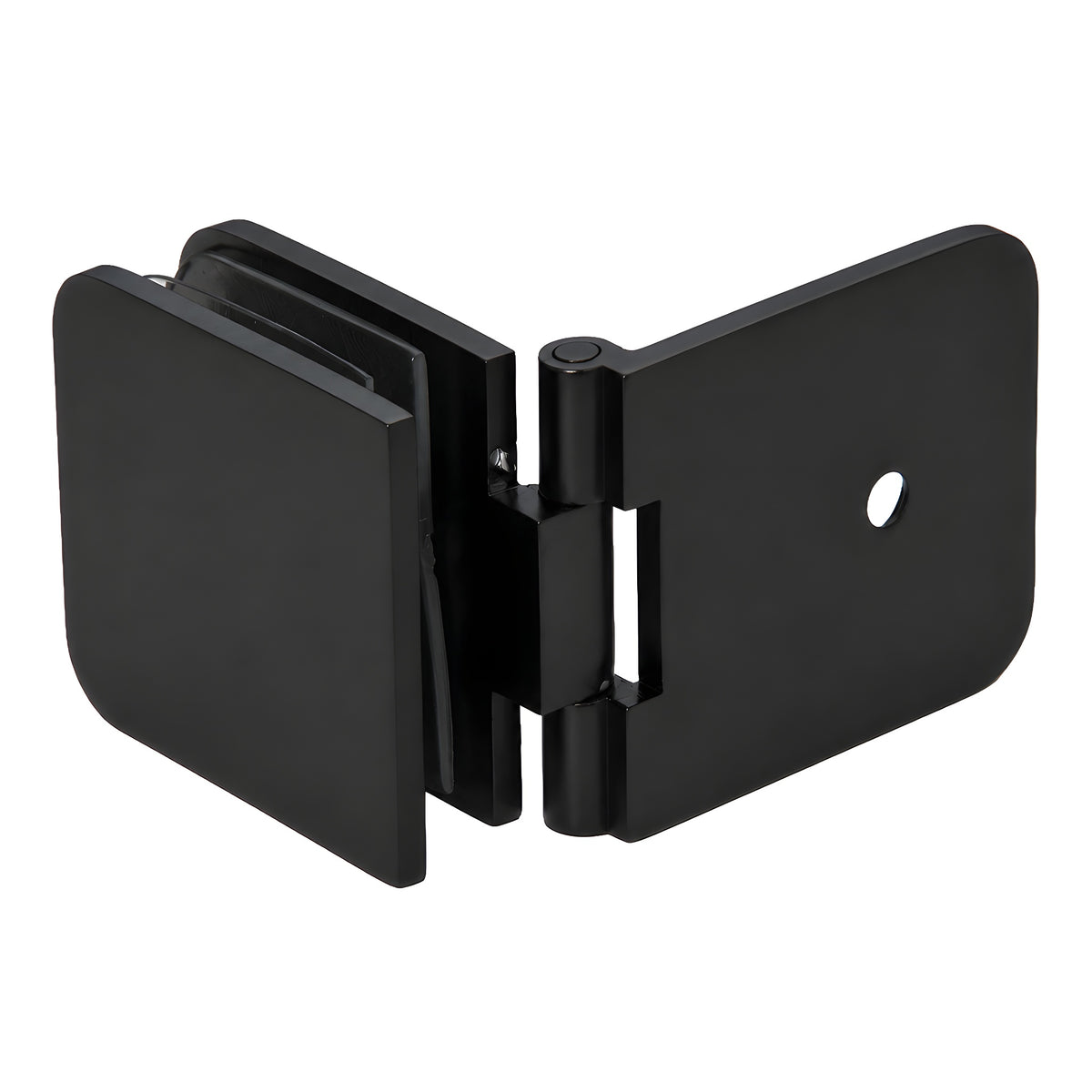 CRL Matte Black Adjustable Wall Mount Glass Clamp
