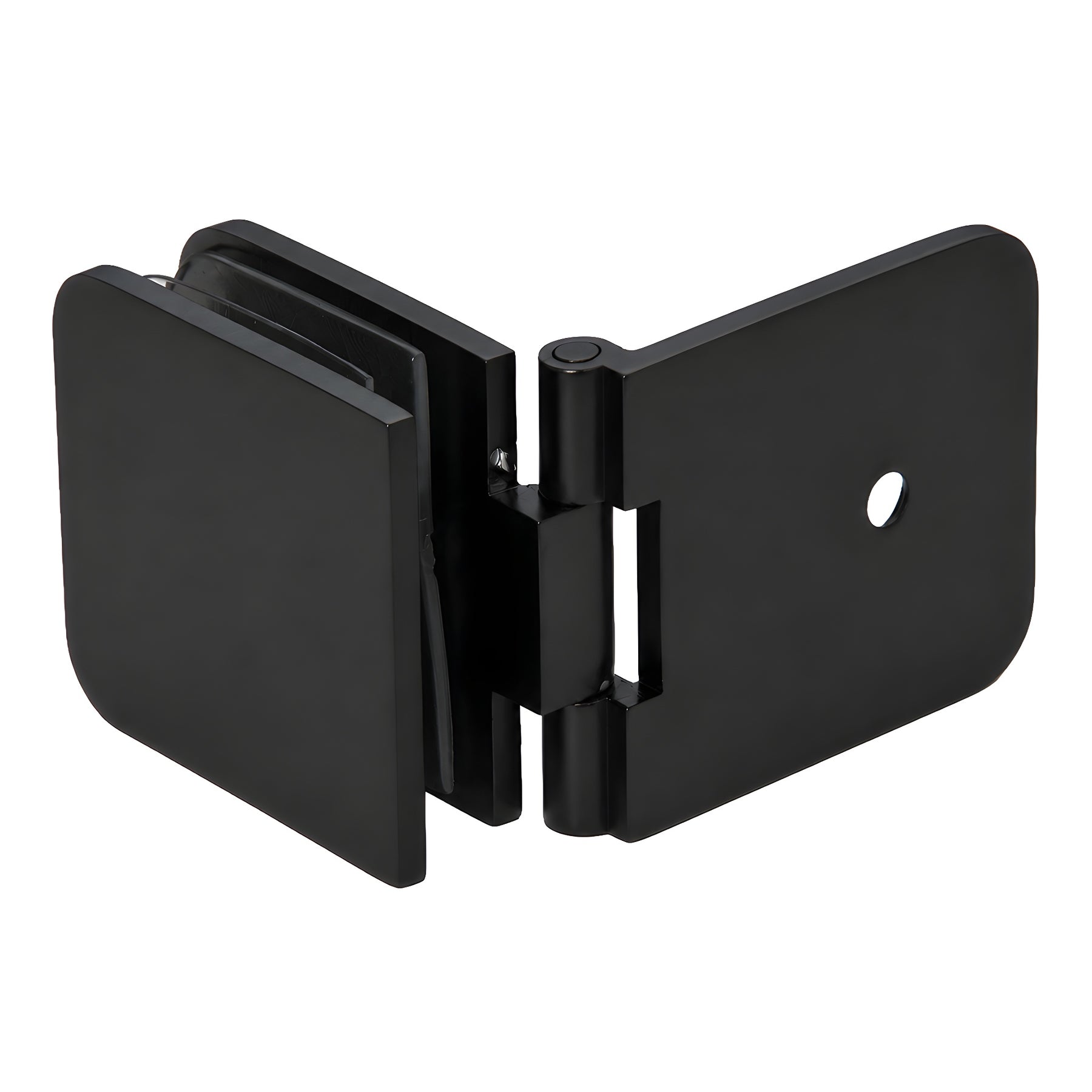 CRL Matte Black Adjustable Wall Mount Glass Clamp