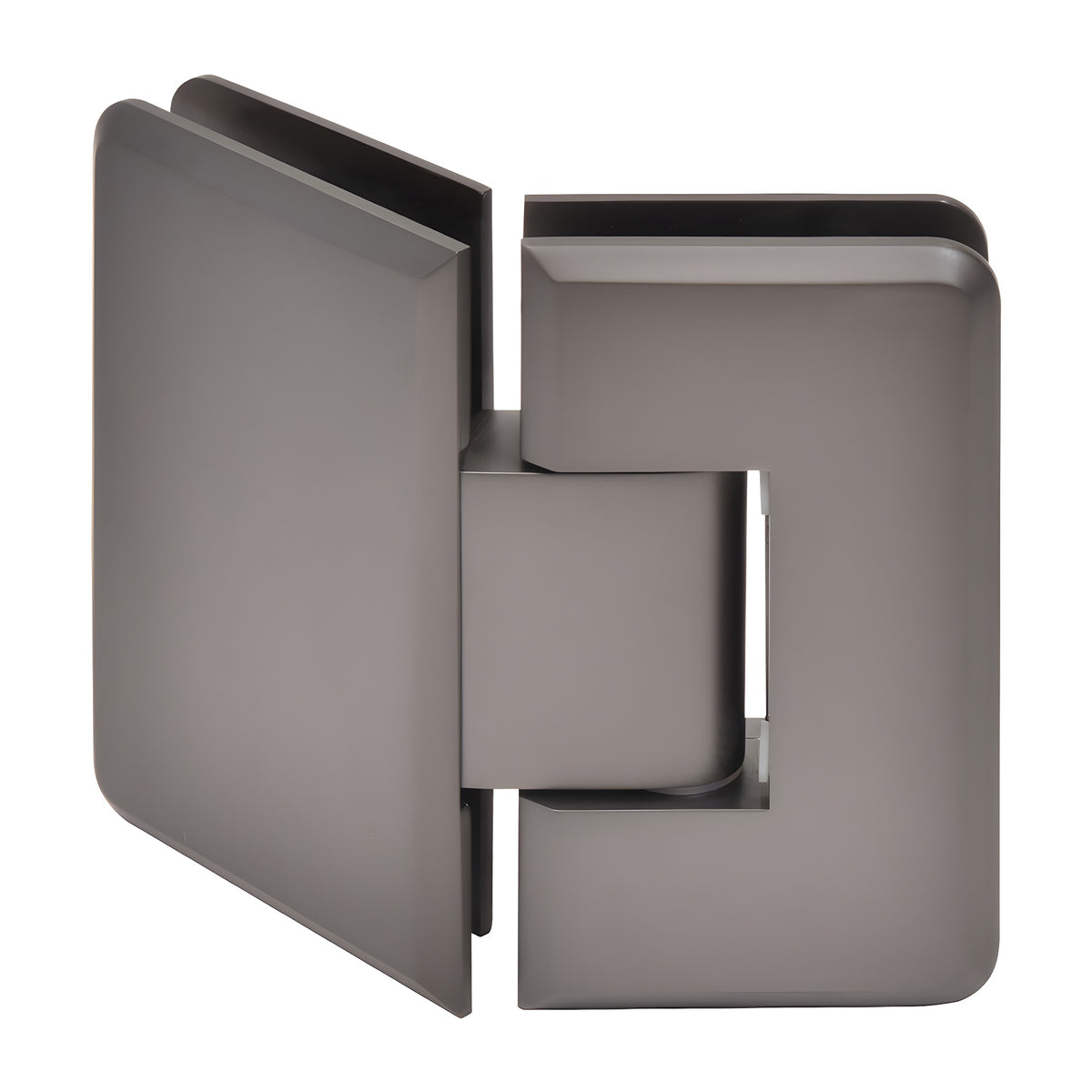 CRL Matte Gun Metal Cologne 045 Series 135º Glass-to-Glass Hinge