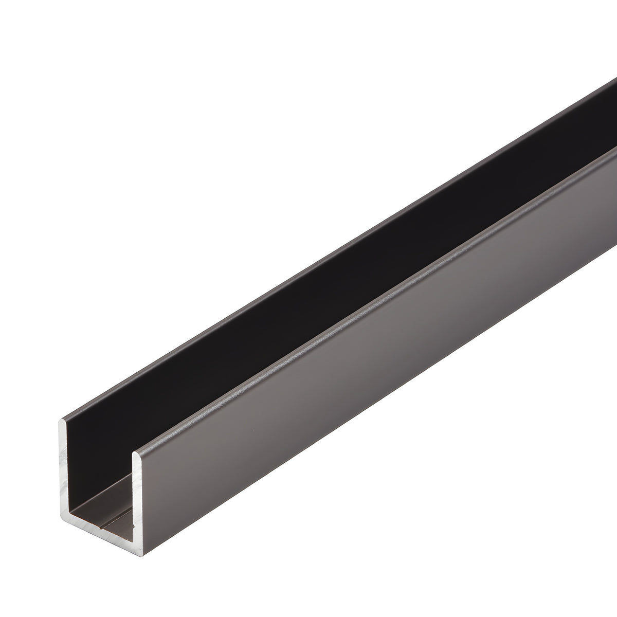 CRL Matte Gun Metal 1/2" Fixed Panel Shower Door Deep U-Channel - 95"
