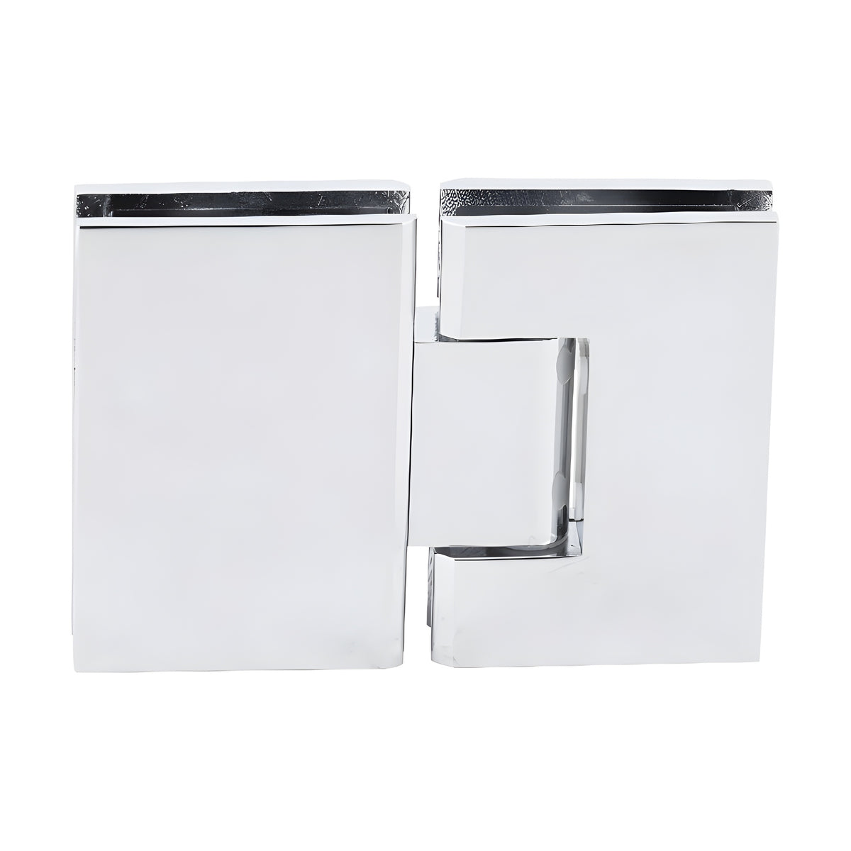 CRL Polished Chrome Melbourne 180 Degree Glass-to-Glass Hinge