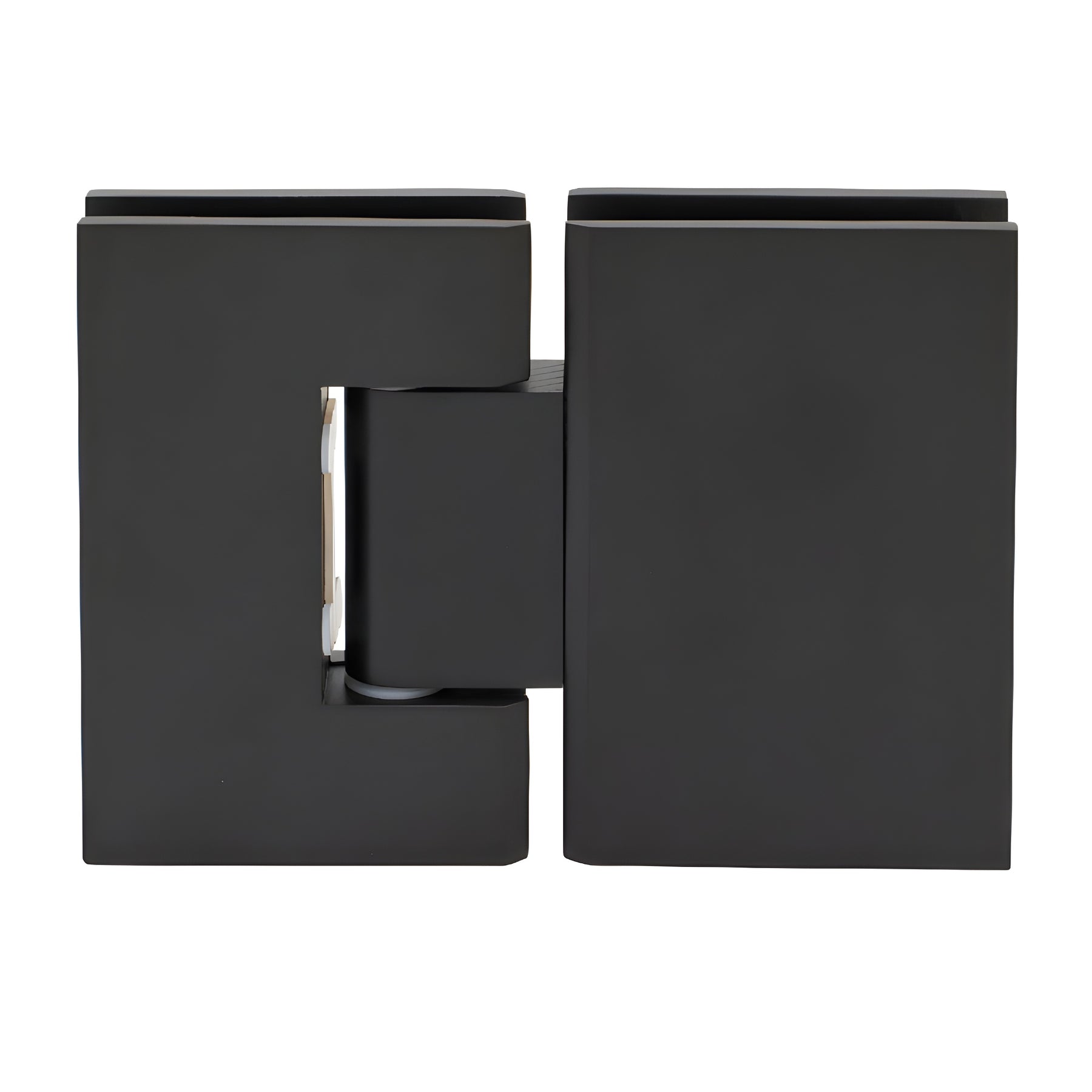 CRL Matte Black Melbourne 180 Degree Glass-to-Glass Hinge