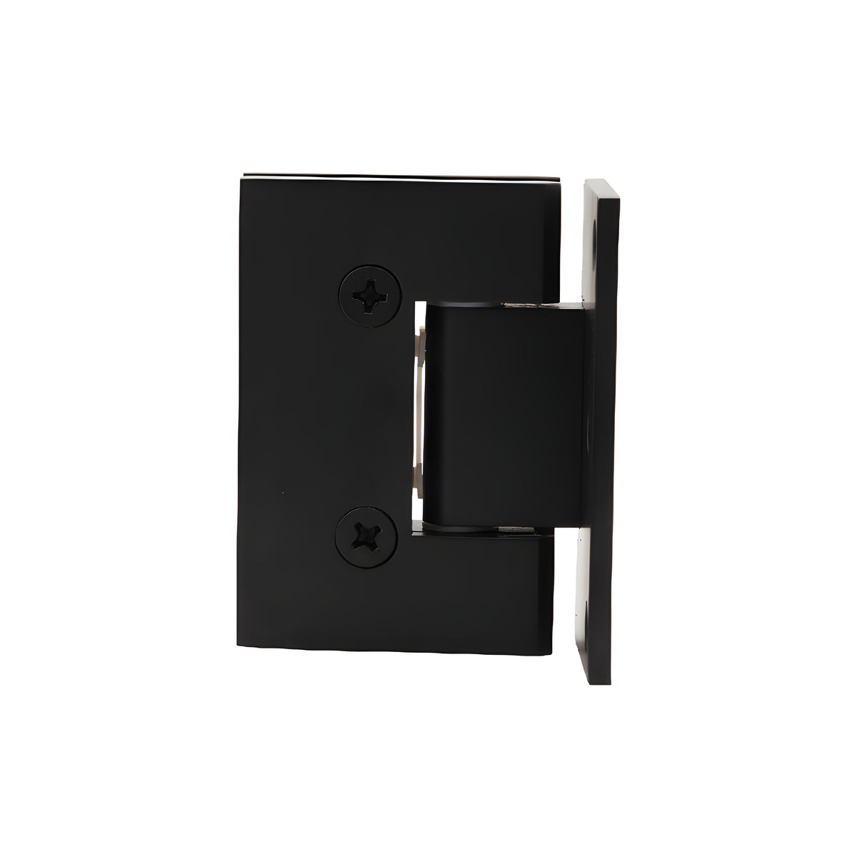 CRL Matte Black Melbourne Wall Mount Offset Back Plate Hinge